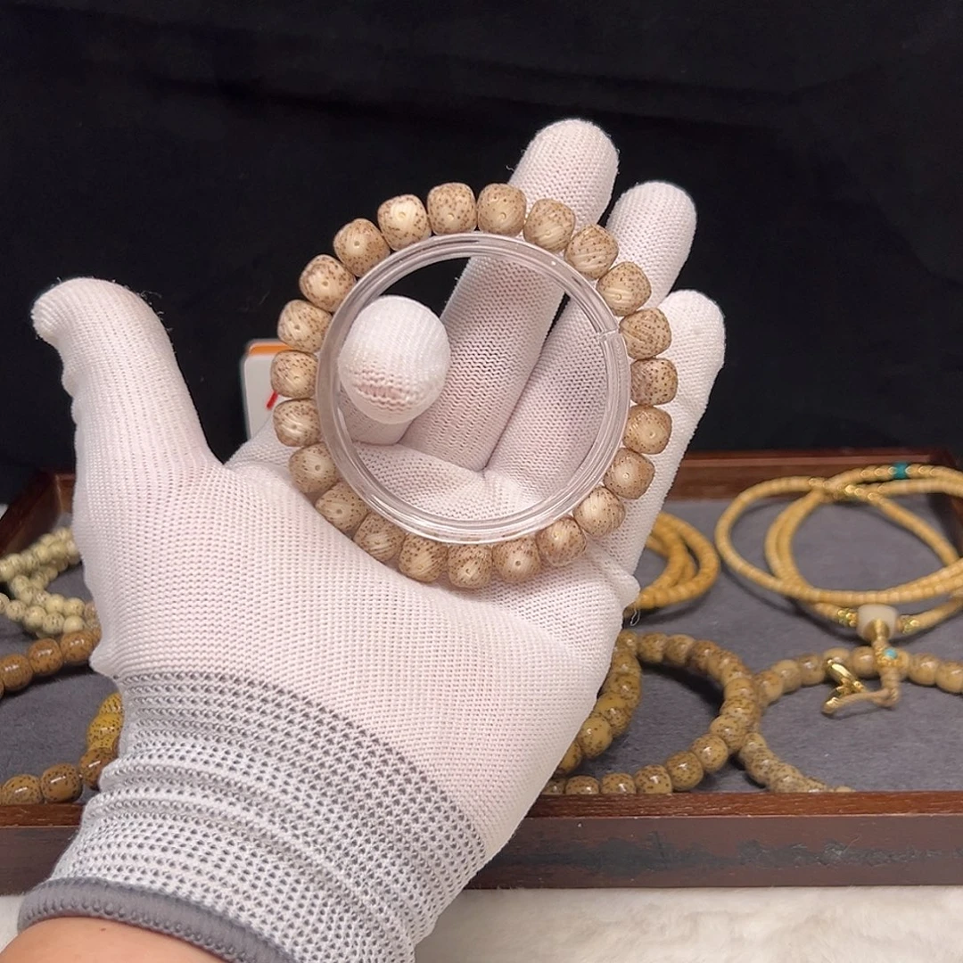 吊坠星月菩提9+拉丝纹雕刻全玉化无相侧留白单圈