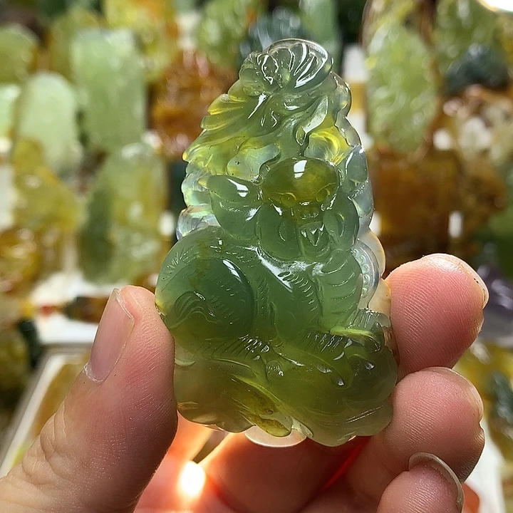 蛇纹石玉未镶嵌珠宝半成品