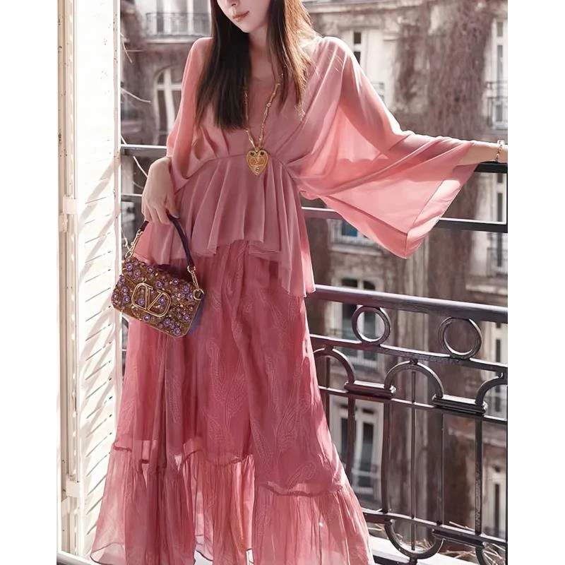 4-30【南法小调】法式淑媛显瘦气质仙气套装