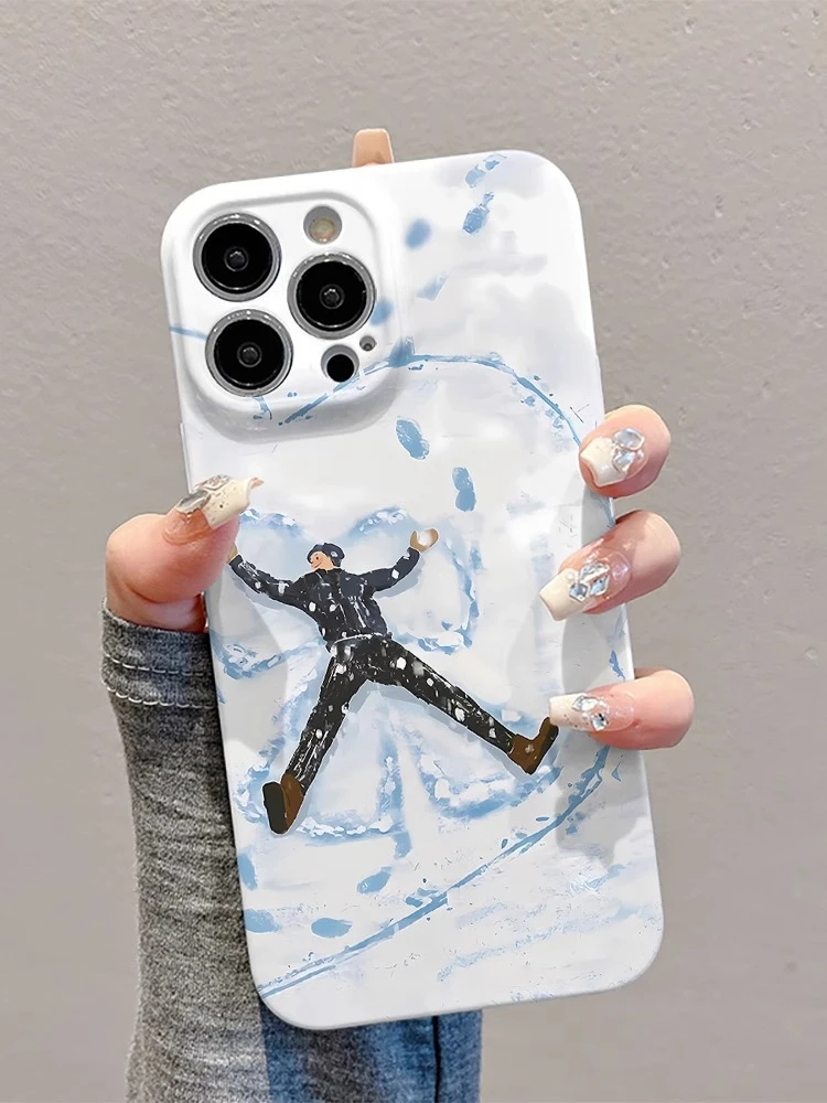 菲林软壳防摔雪地男孩适用苹果16华为reno13小米15vivox200 1加