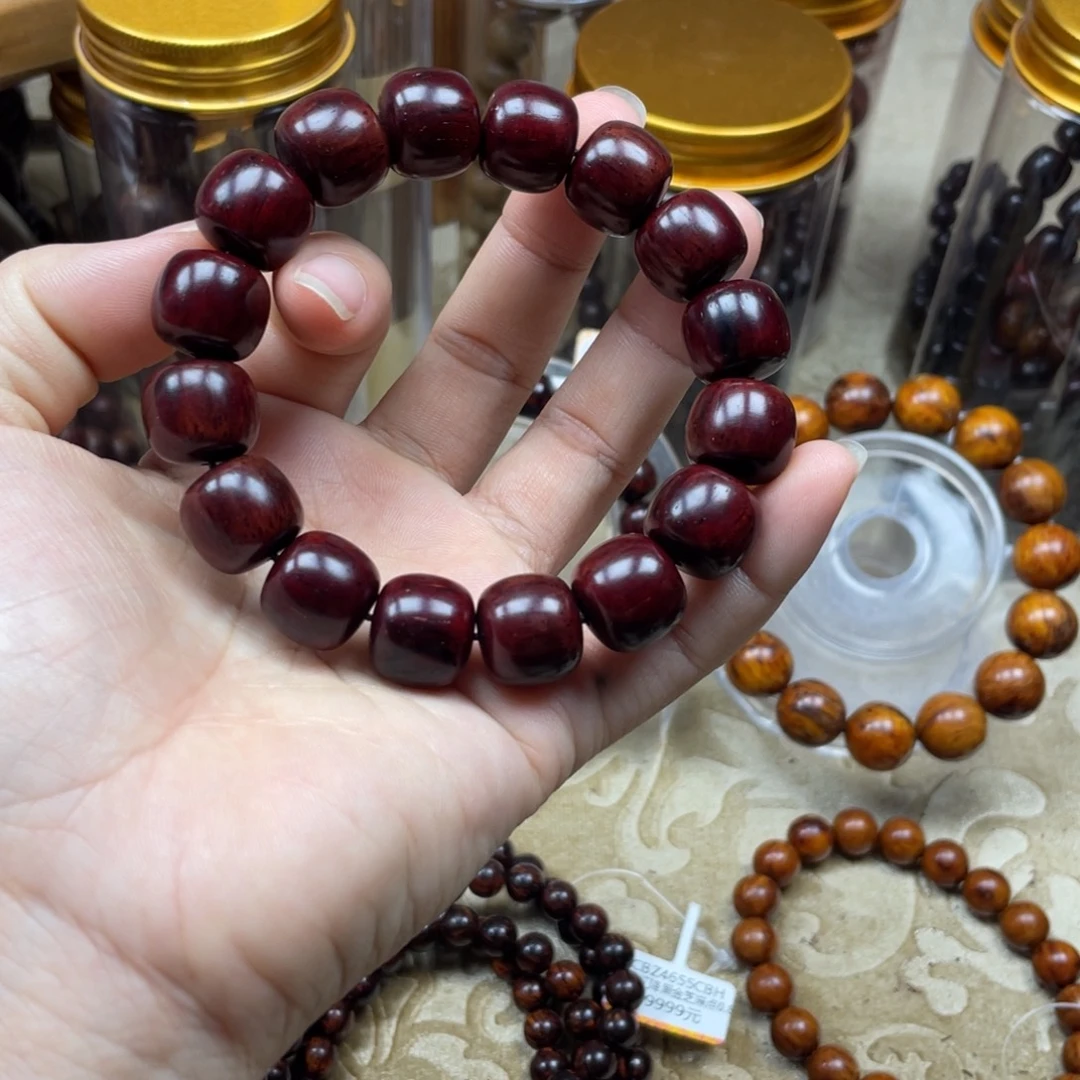 海南红降1314单圈手串