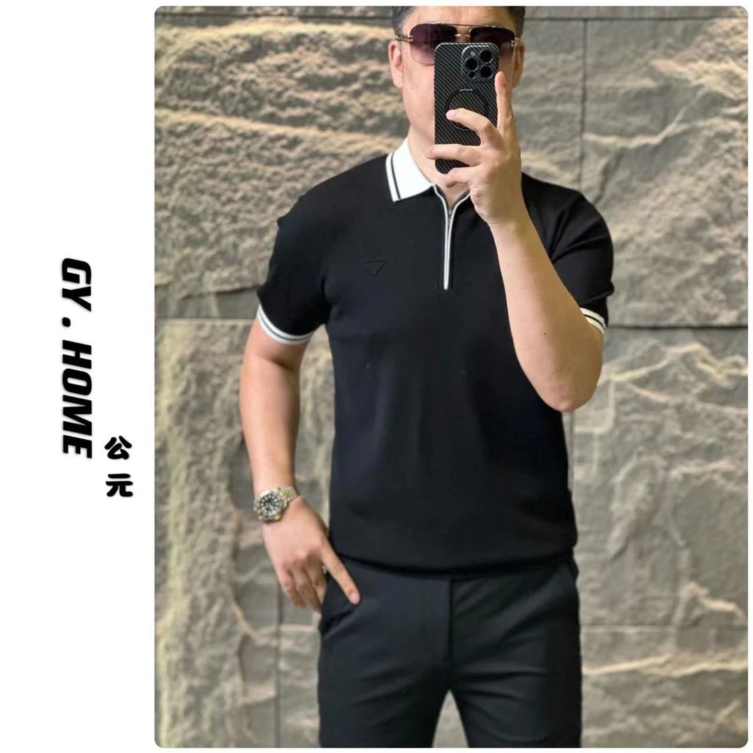 【公元·名品】轻奢欧货男士25春夏 | 撞色伊力特针织翻领polo短袖