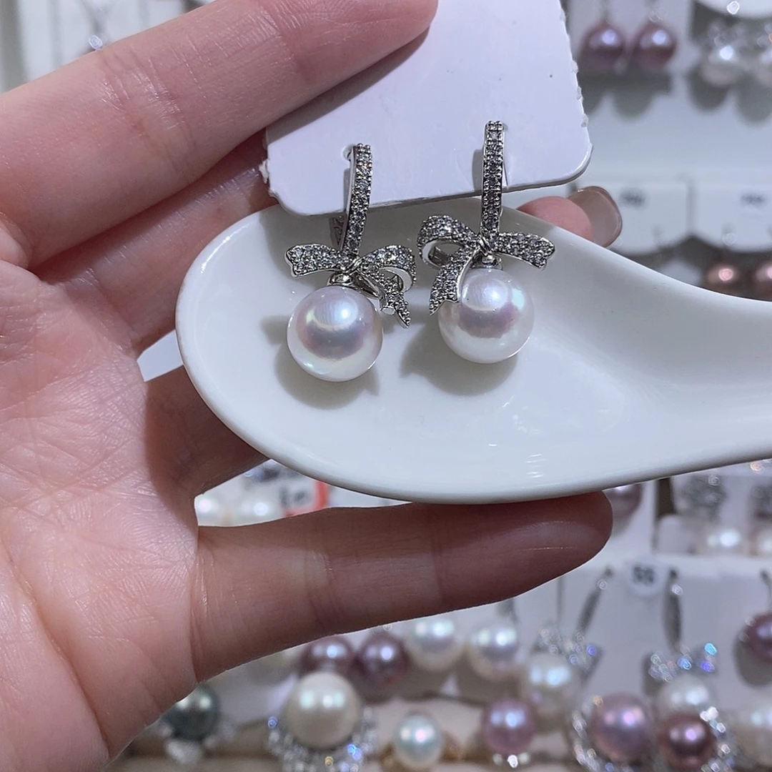 淡水珍珠未镶嵌耳饰w11.6