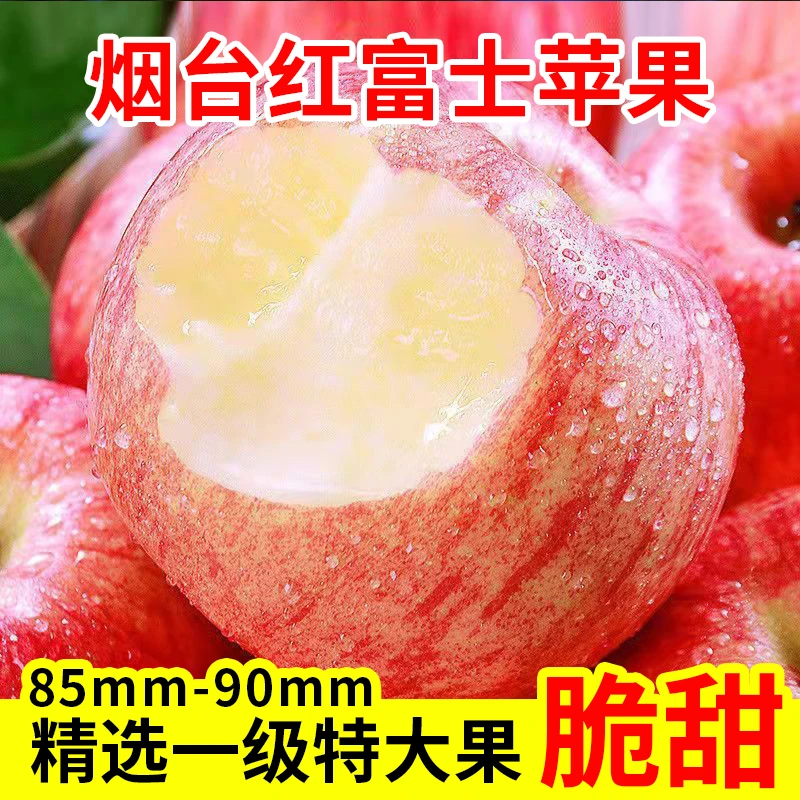 正宗产地直发红富士苹果脆甜爽口新鲜当季水果一级特大果送礼必备