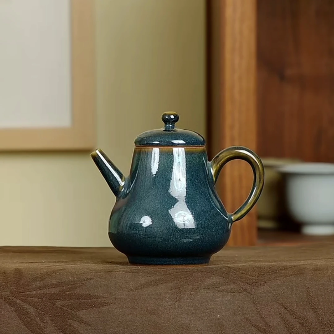 天壁思婷壶茶壶梨壶岩茶必备壶严卫恩龙泉青瓷