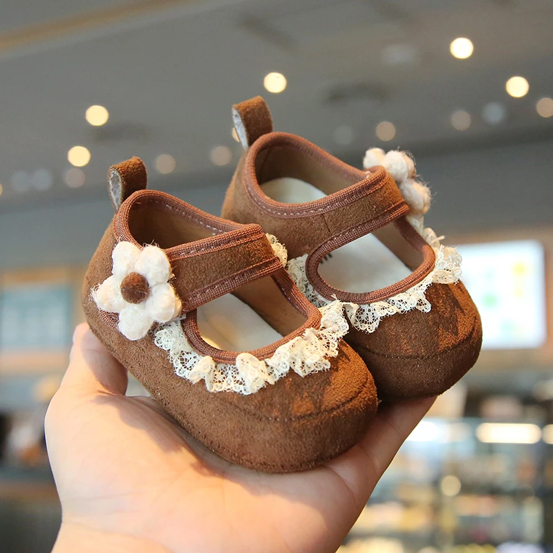 女宝宝秋季新款勃肯学步鞋0-2岁软底防掉防滑学步鞋