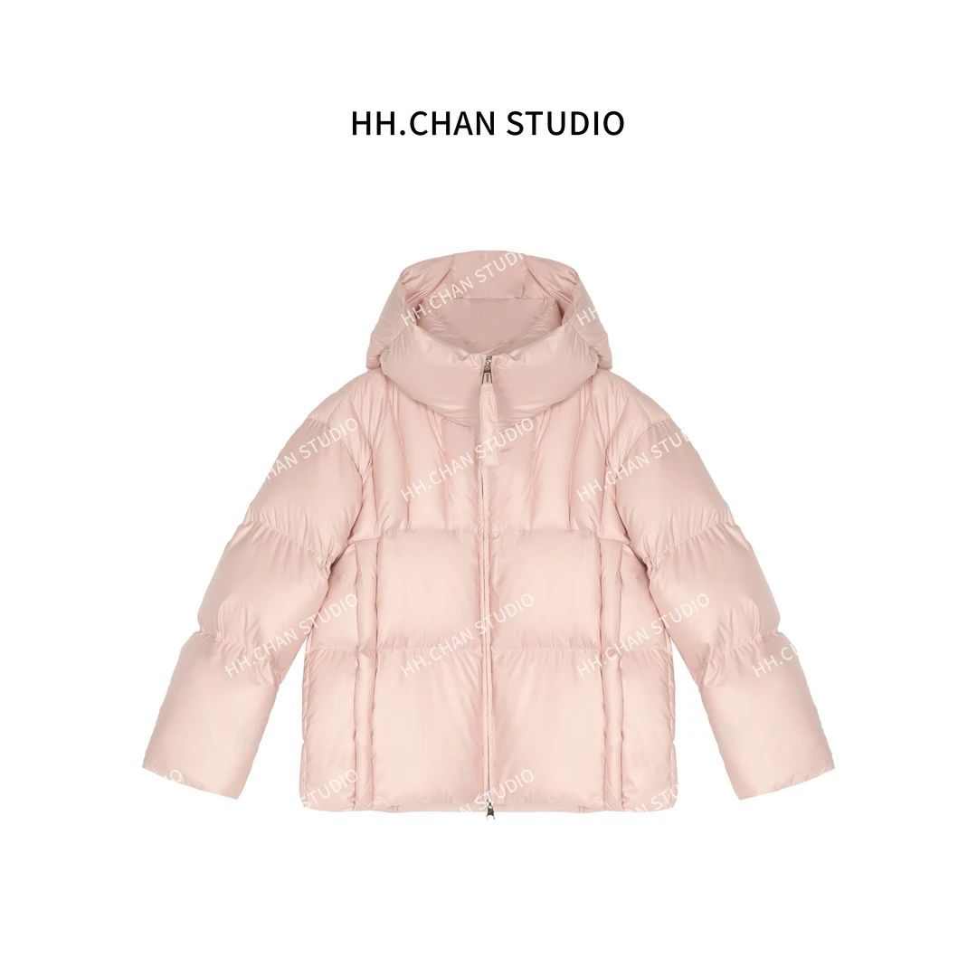 HH.CHAN“莓莓”波兰90新国标科鲁达白鹅绒莓粉色一手长鹅绒服