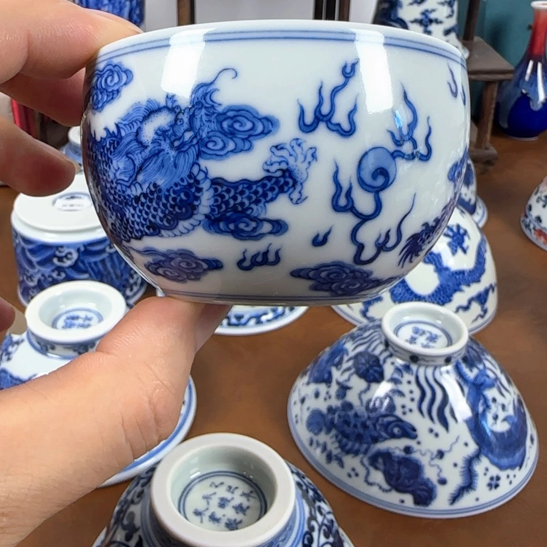 杯子景德镇陶瓷手工绘画陶瓷杯11111