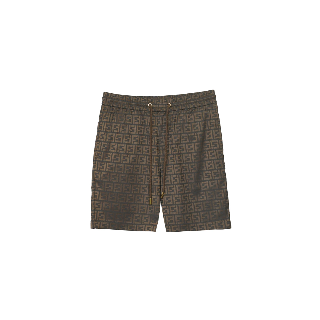 朗尼芬迪新款数码印花男女同款时尚休闲短裤7319661151