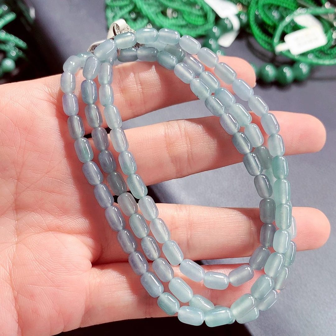 翡翠未镶嵌毛衣链