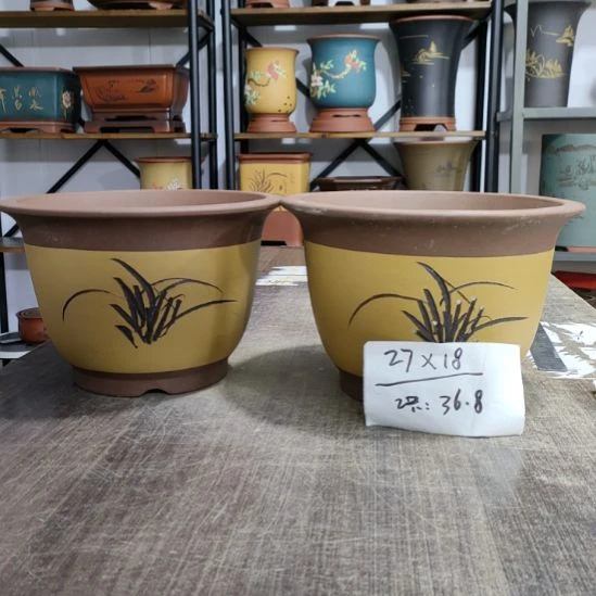 紫砂花盆库存尾货清仓