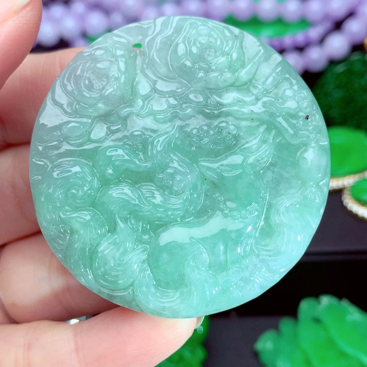 翡翠未镶嵌吊坠(不含链)