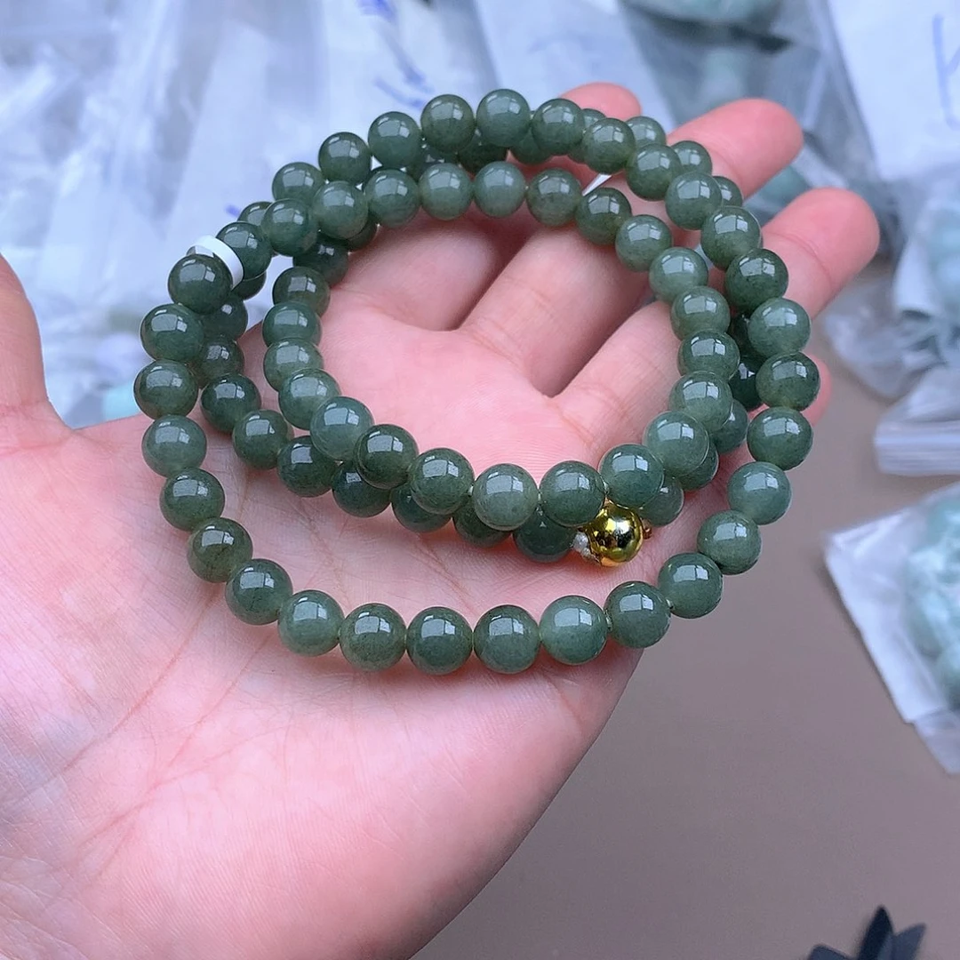 未镶嵌手串定制翡翠手串