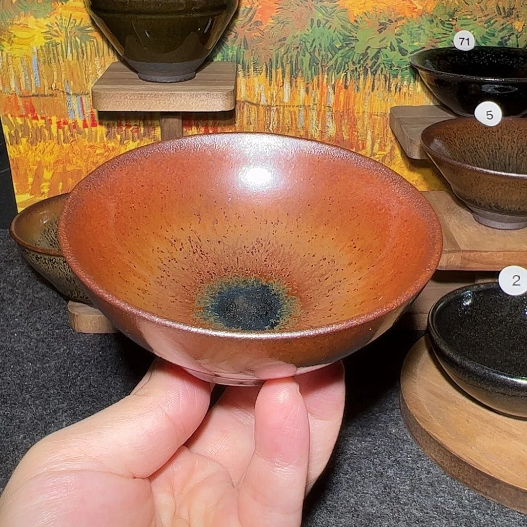 茶盏吴师傅平口铁锈花