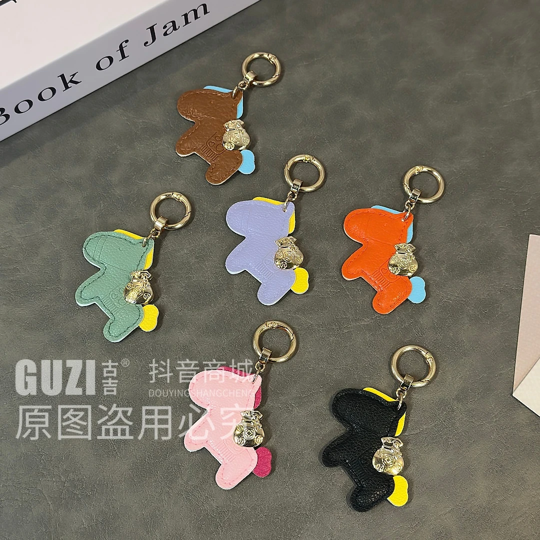 高端手机挂件可爱精致马上有钱卡通汽车钥匙扣情侣卡通挂绳女创意