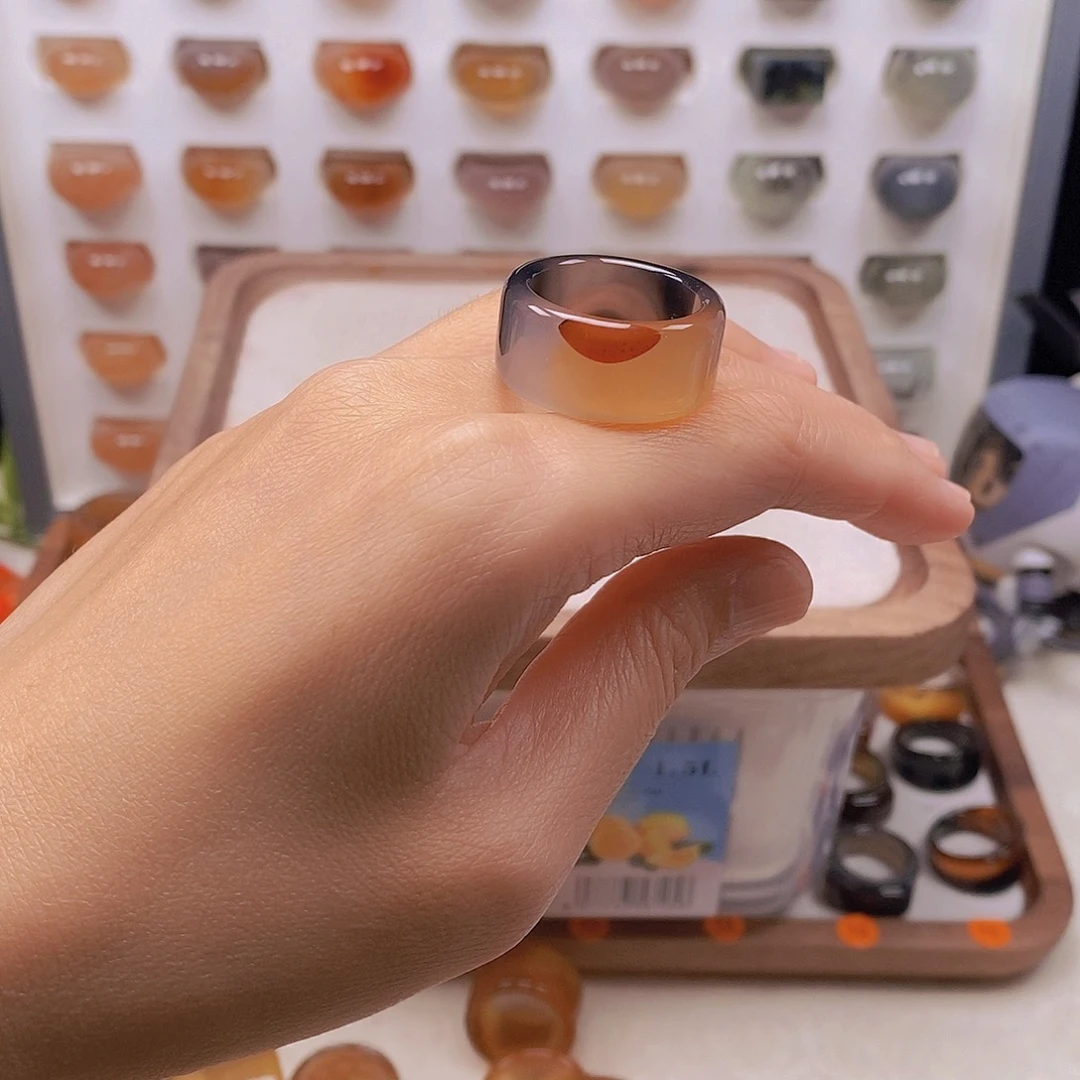 ‍***h未镶嵌戒指玛瑙/玉髓港22