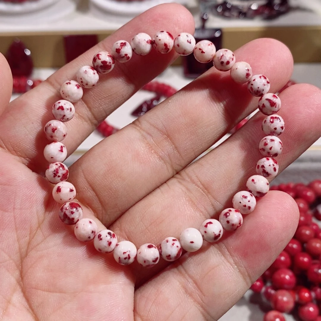 天然辰砂满天星手串