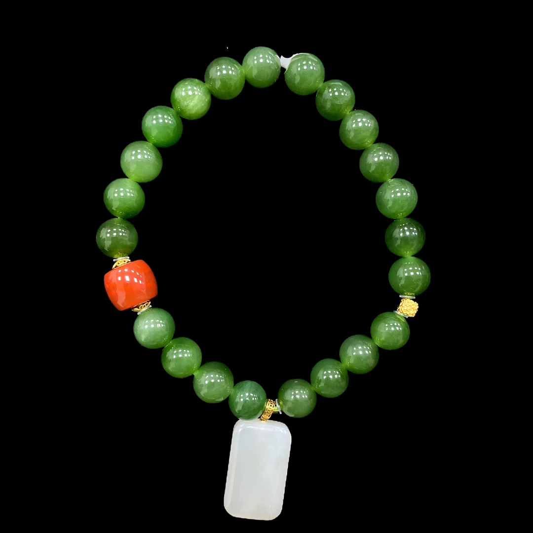 V8181碧玉手串18K孤品