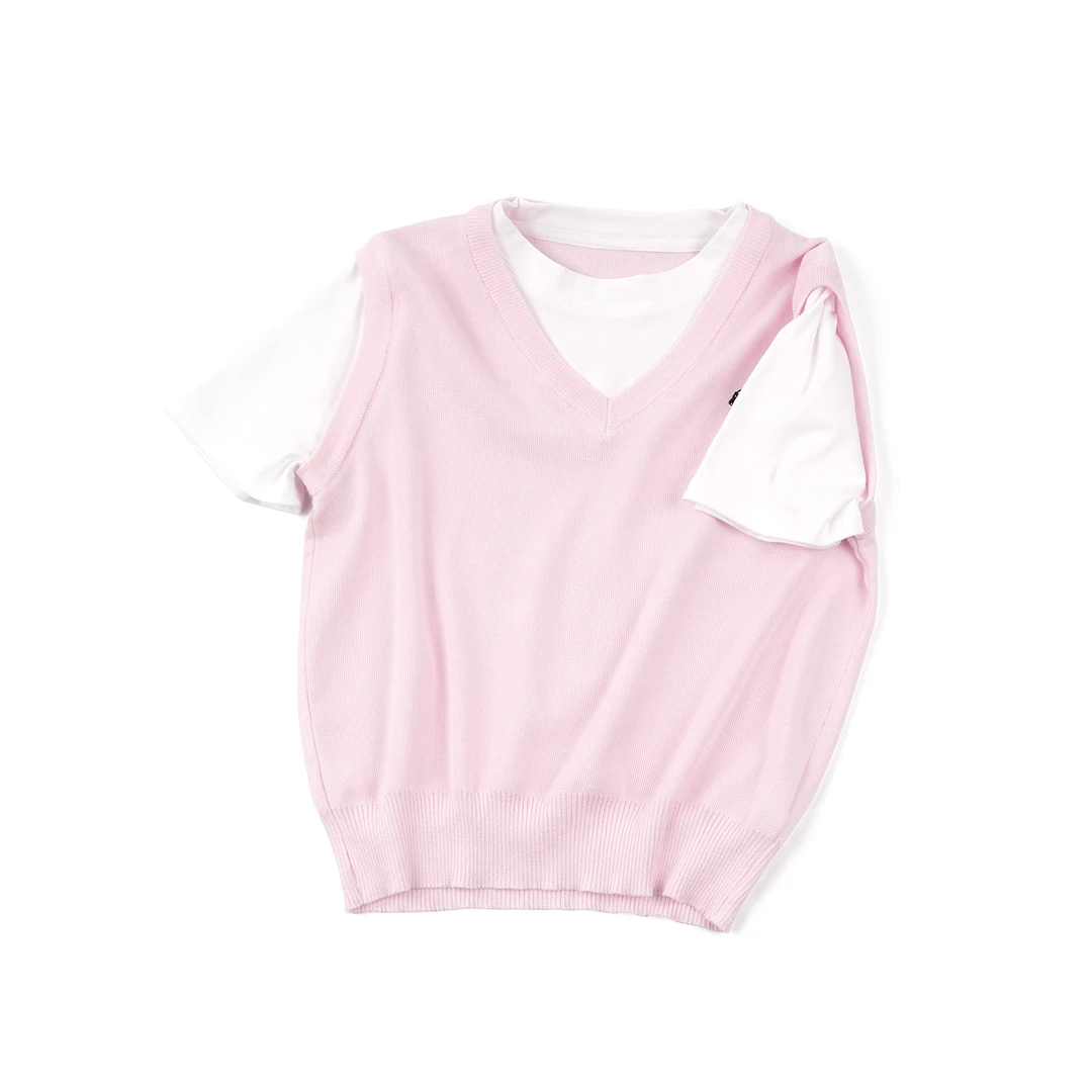 CHENXI【假两件圆领针织衫】莱赛尔ZY5MA0422