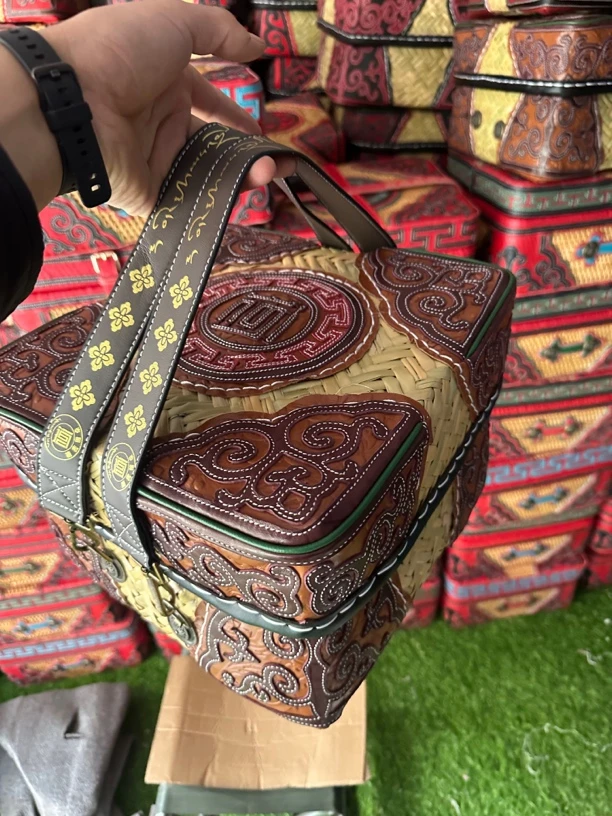 德吉雅卓竹框带绳子大号