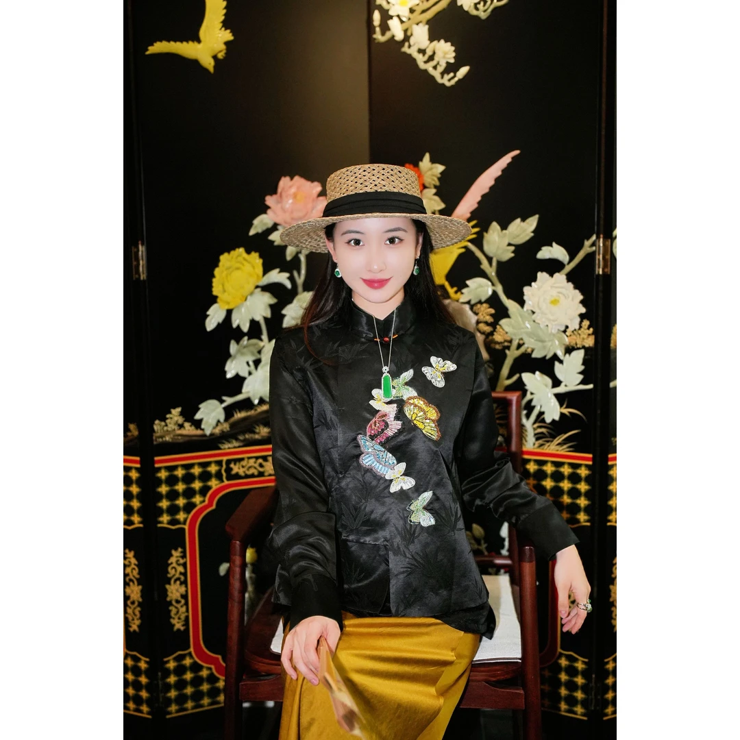 蓝大【仙弈​​】新中式桑蚕丝马甲5538