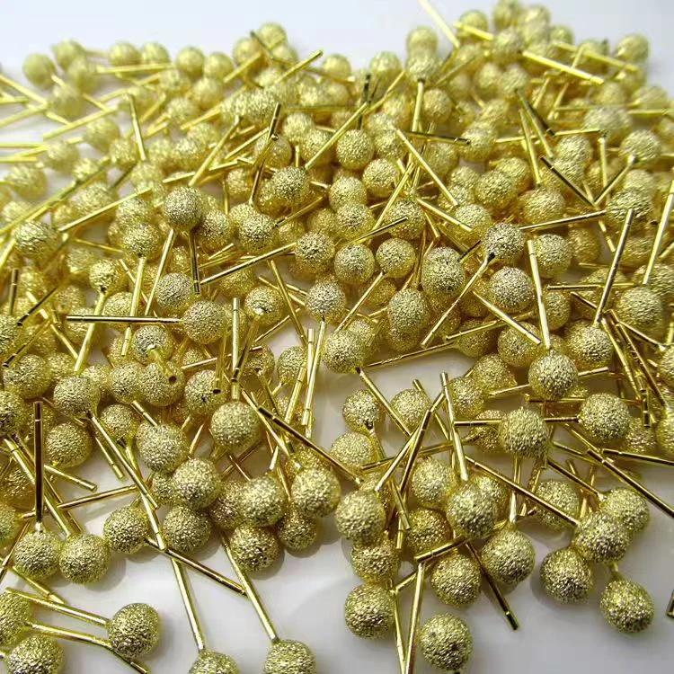 925银耳饰 【水贝】银耳钉磨砂养耳洞百搭耳钉一对