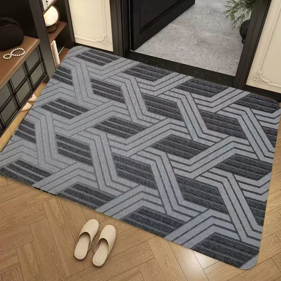 提花圈绒速干地垫（60*90厘米）家用进门脚洗手间地毯吸水防滑地毯