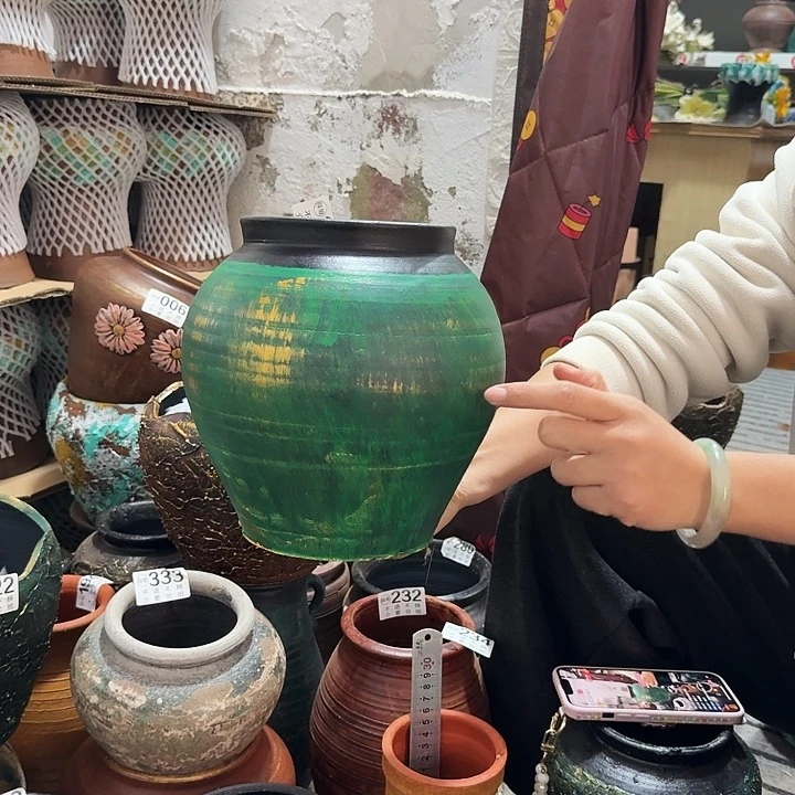 金绿坛子231高度23口径14