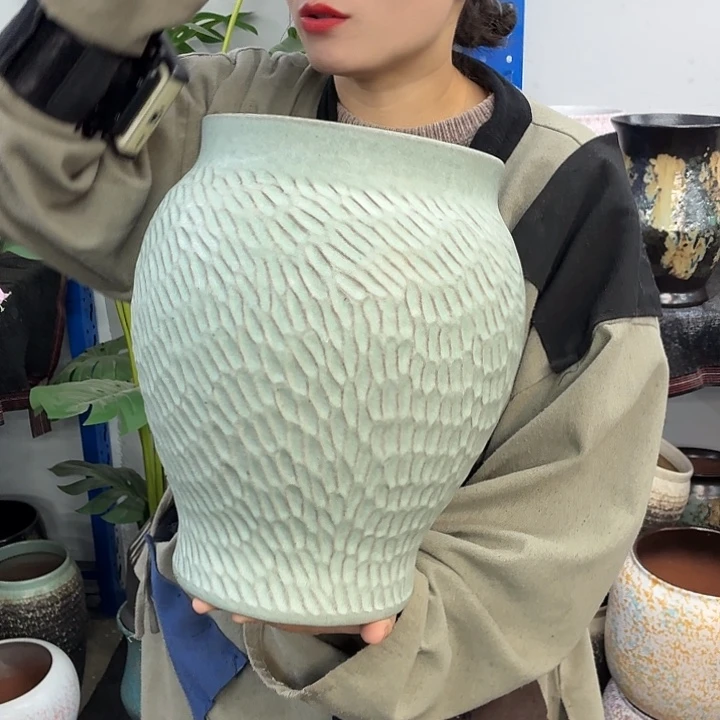 20×30 -粗陶花盆有孔-买买买