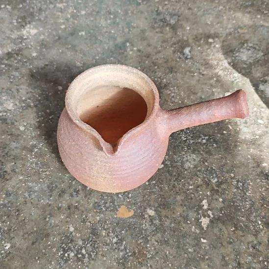 粗陶煮水壶粗陶烤茶罐