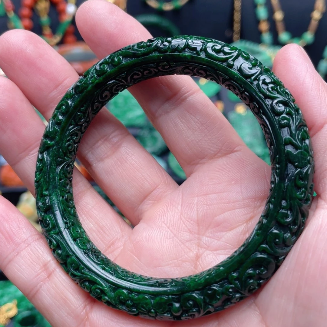 翡翠未镶嵌手镯56