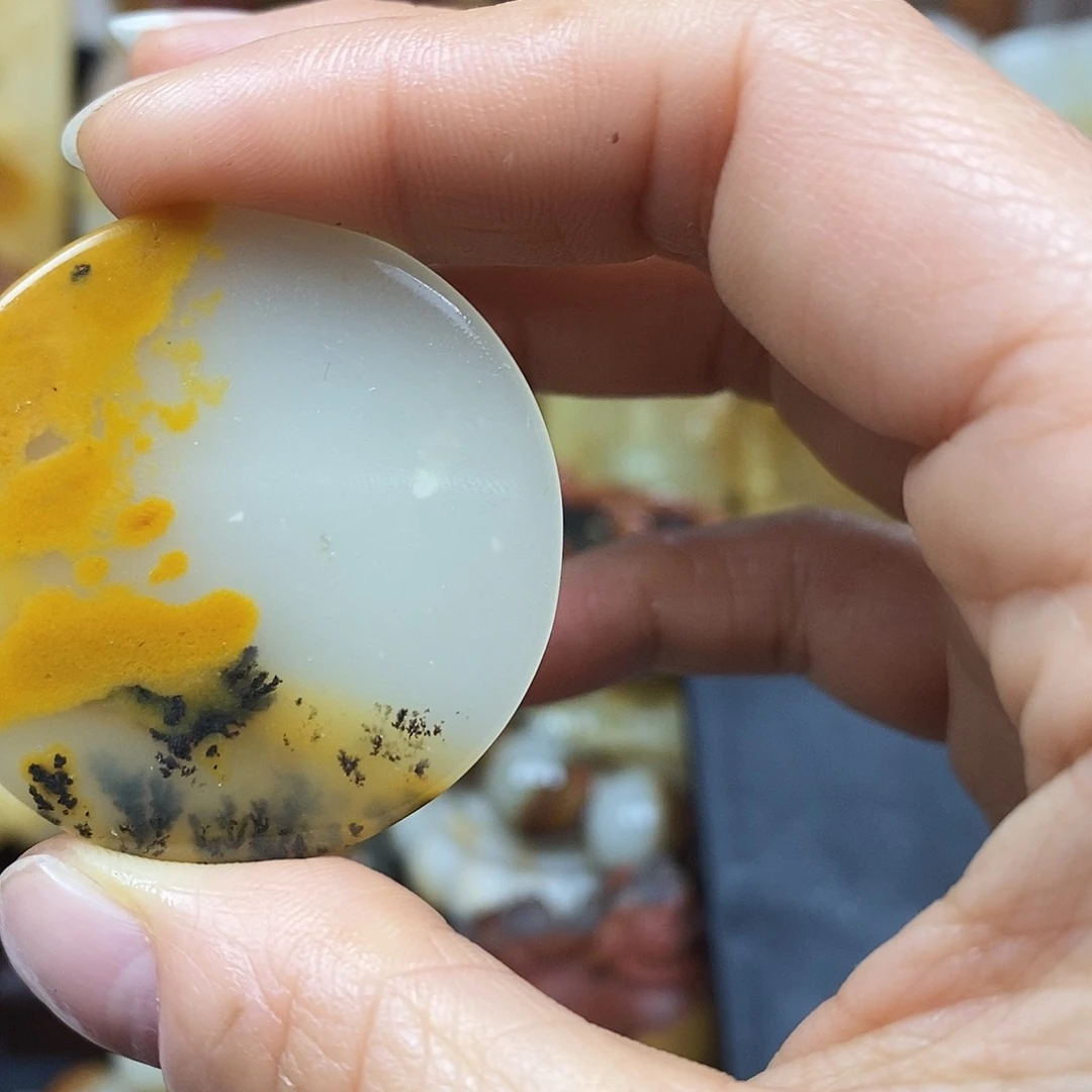 石英质玉（黄龙玉）颈饰未镶嵌