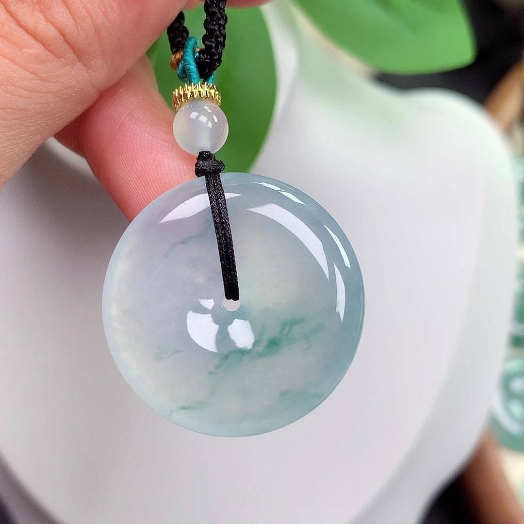 颈饰未镶嵌翡翠平安扣 29x6.0mm