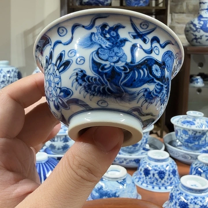 摆件宇泽堂狮狮如意压手杯