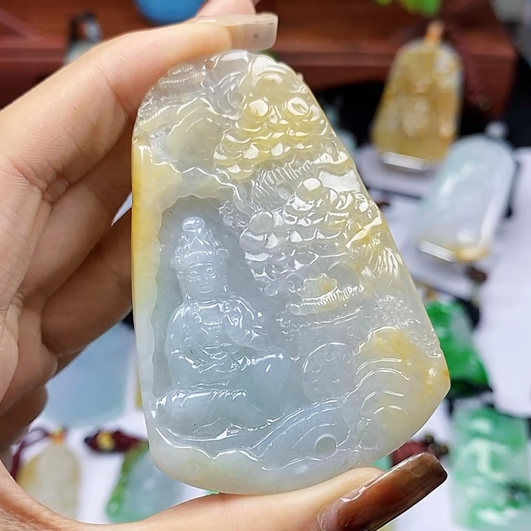 翡翠未镶嵌颈饰天然翡翠Ａ货