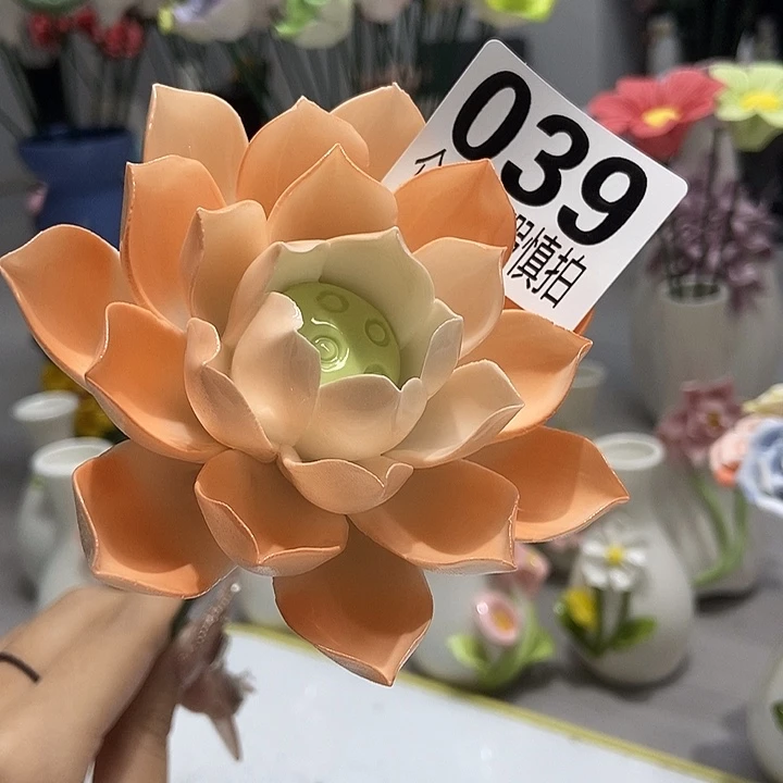 陶瓷纯手工捏花设计