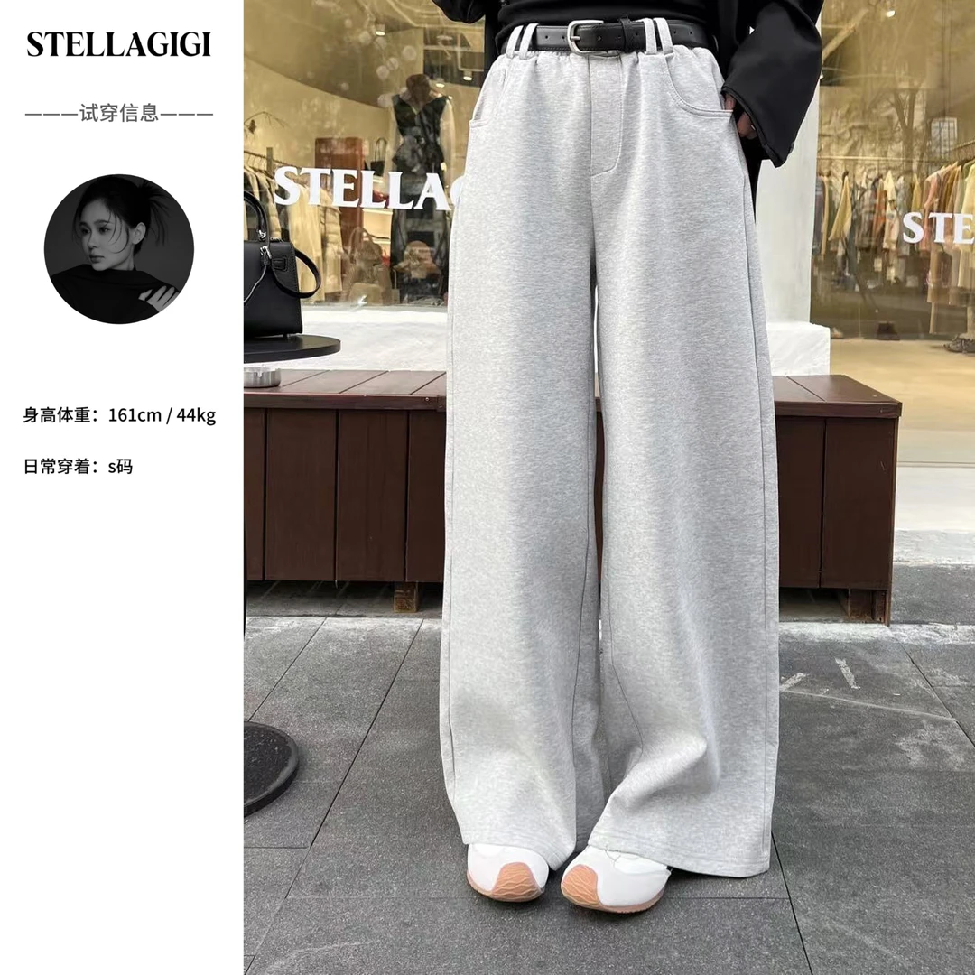 SG / 郭幂幂 SS 慵懒美学（配腰带）透气云感直筒卫裤K-20250035