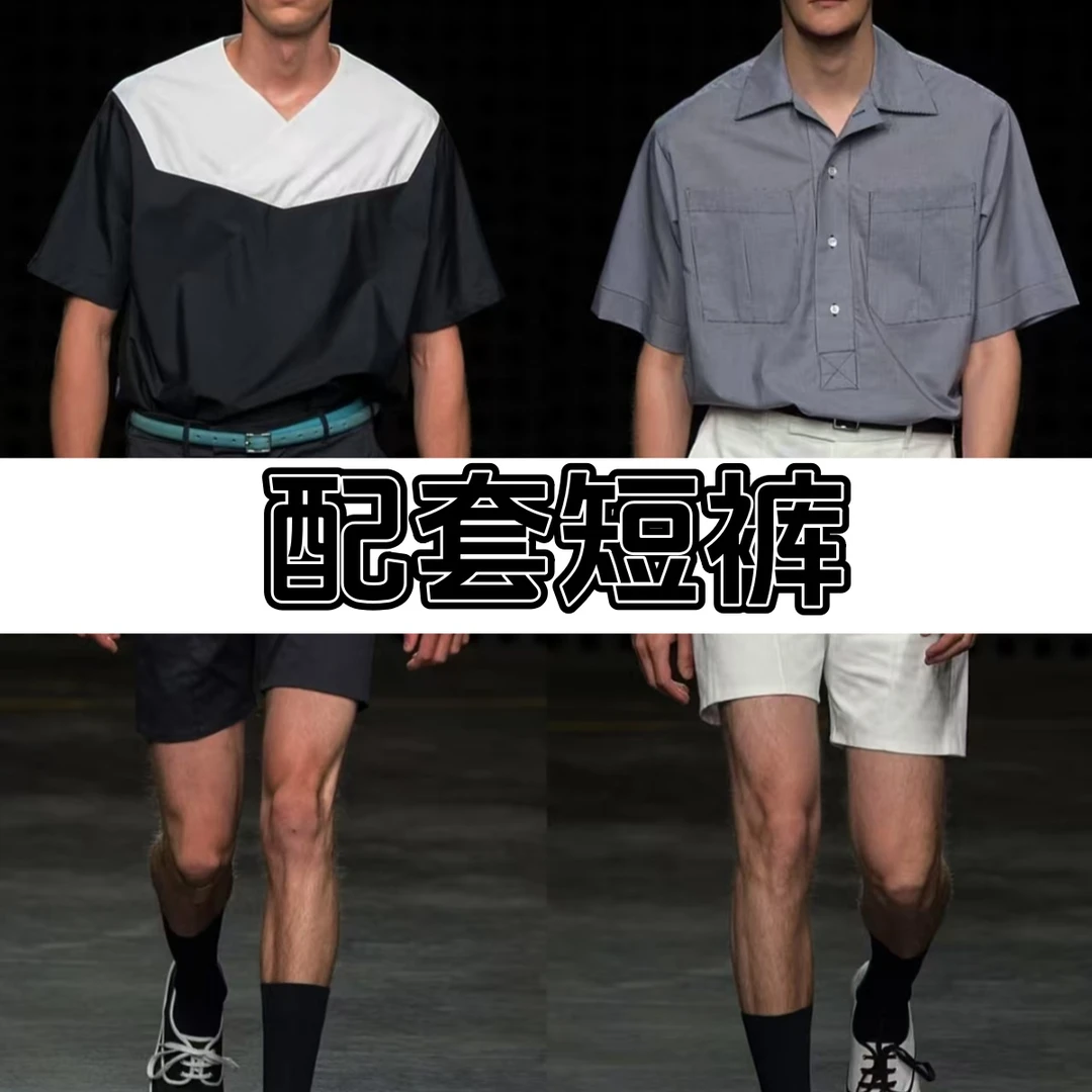 【灼灼专属】华夫格马标刺绣美式宽松休闲运动裤25643