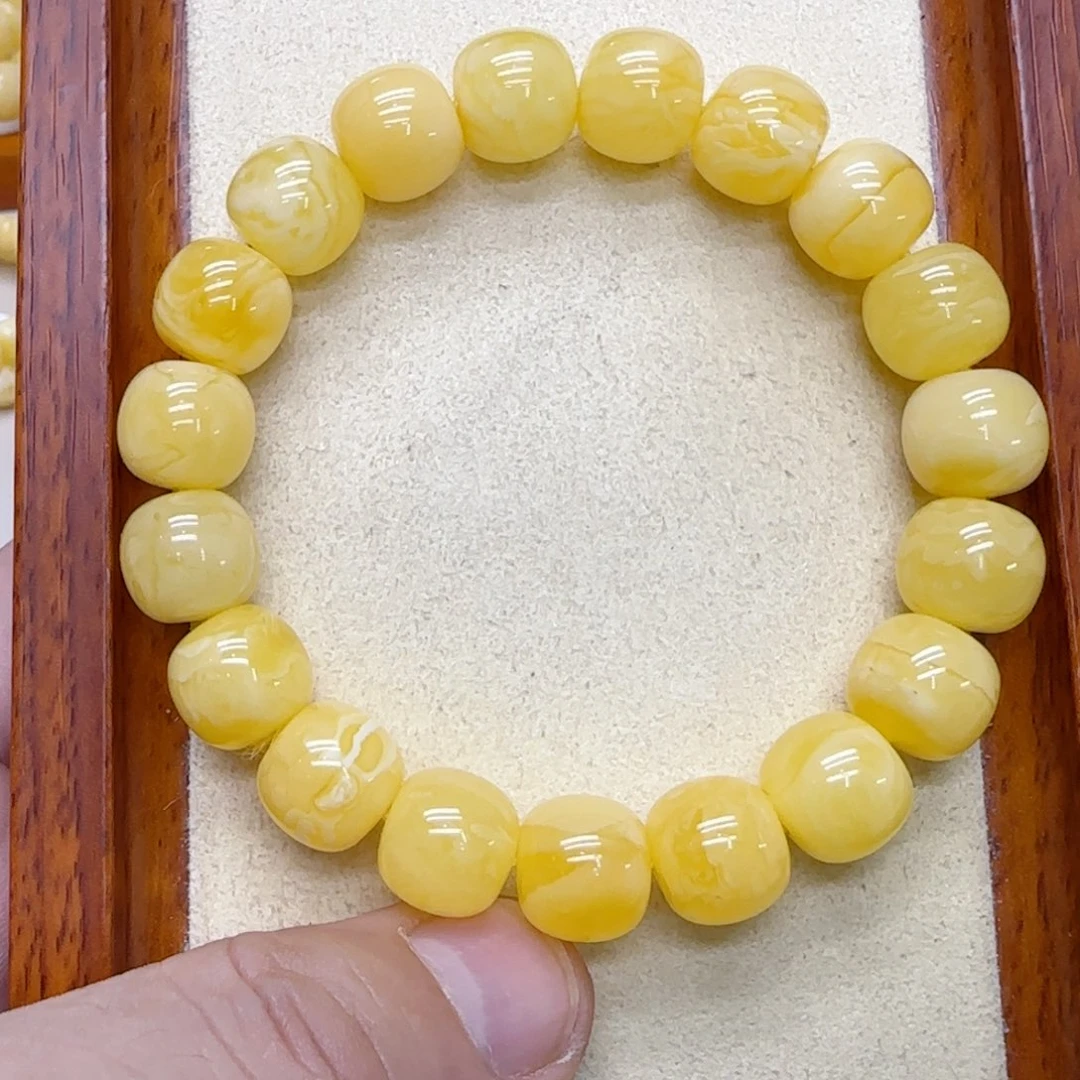 蜜蜡未镶嵌手串蜜蜡手串