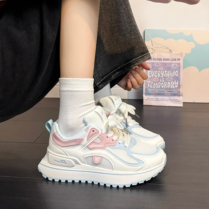 回力女款老爹鞋2025夏季爆款网面透气厚底鞋学生小众减震休闲百搭