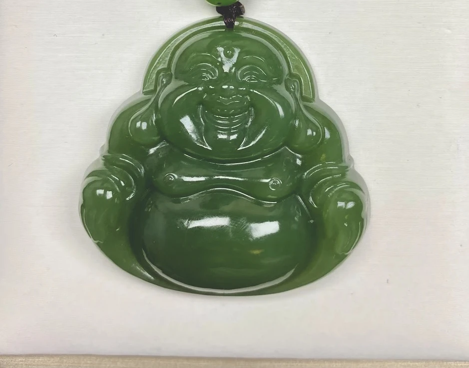 碧玉正阳绿高货46.4mm佛公
