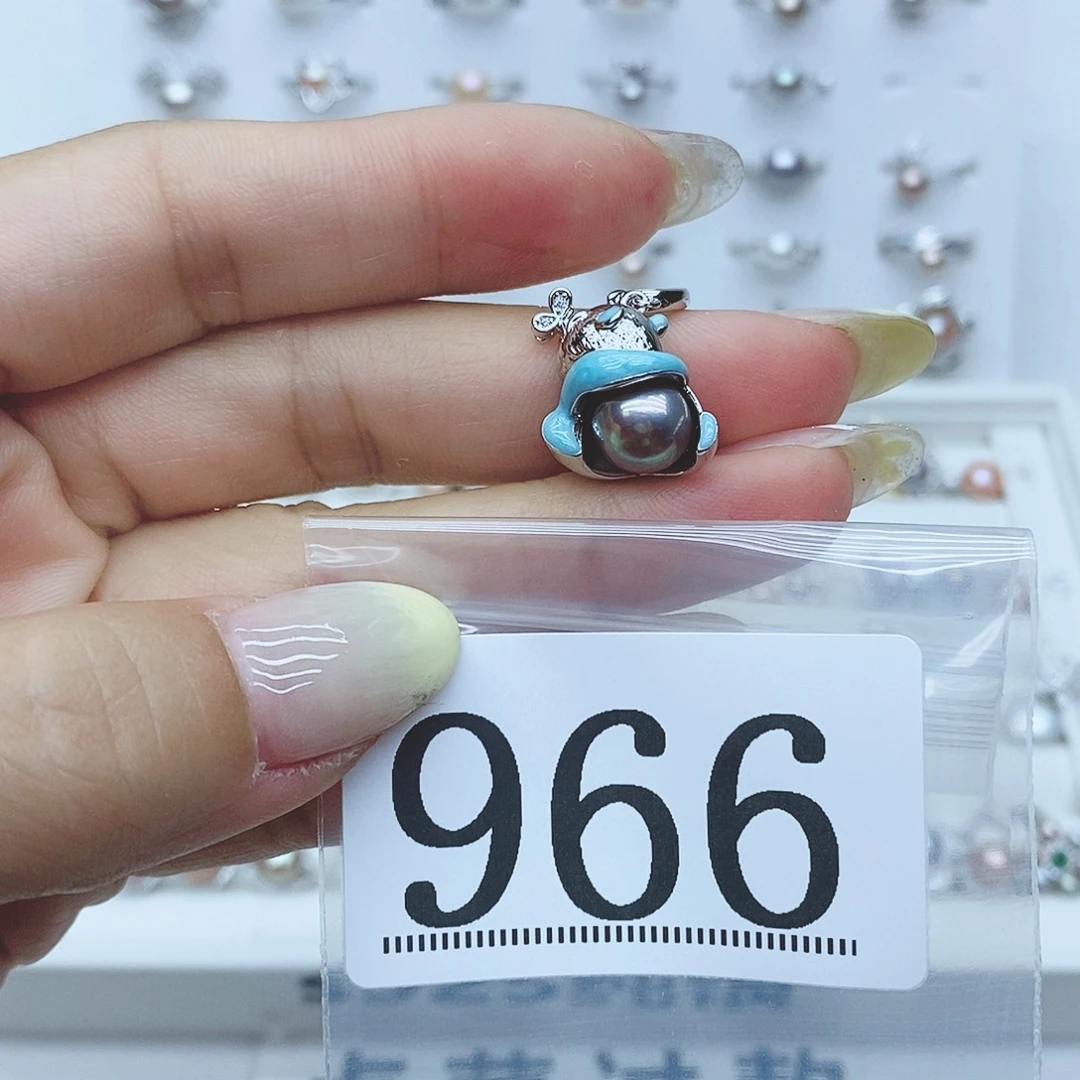 大***门戒指合金淡水珍珠966