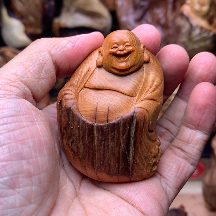 柏木（崖柏）崖柏陈化料手把件