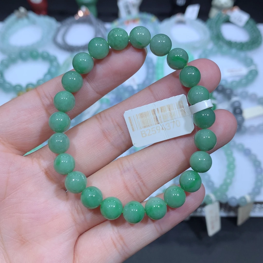 未镶嵌手串翡翠天然