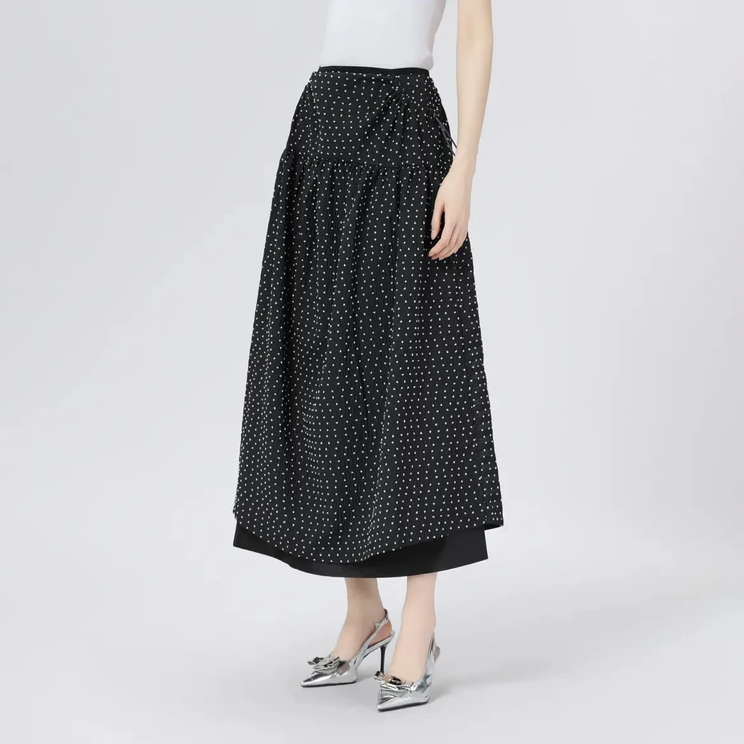 阿玛施AMASS 早春新款高腰半身裙时尚夏季显瘦气质百搭女 5200378