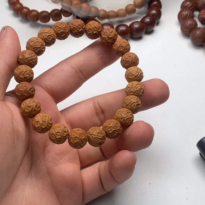 吊坠猴头核桃游龙珠手串