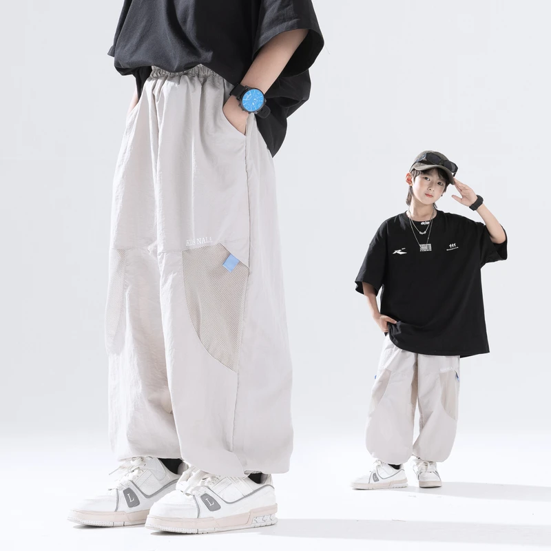 【网眼防蚊裤】男童裤子夏季舒适透气儿童防蚊裤运动中大童长裤薄