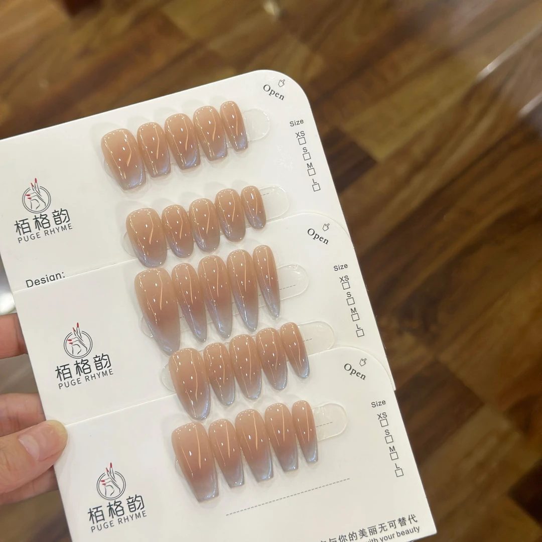 荧光海 纯手工定制穿戴甲美甲成品美甲贴片10片