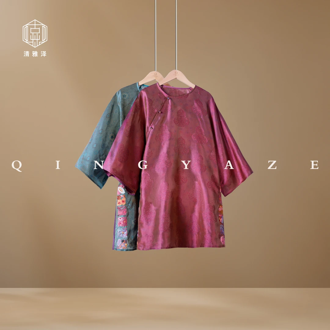 浮光锦·十二生肖！重工刺绣高开叉宽松新中式上衣！GZ6340