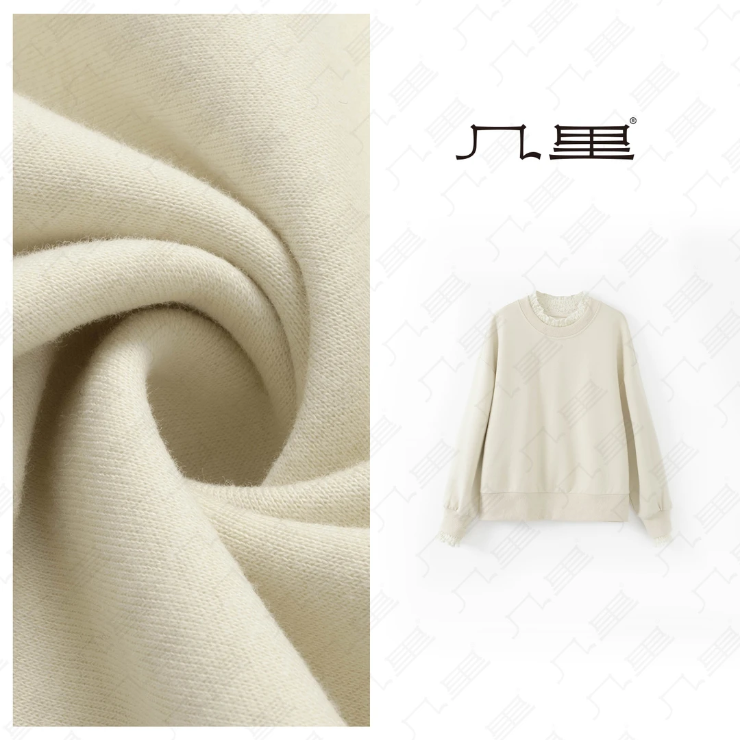 几里与麻【花边领袖】百搭蕾丝花边卫衣 衣长55 胸围118 1121084